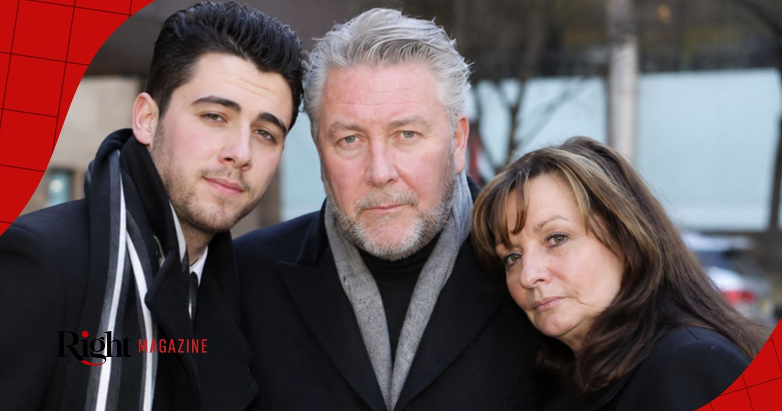 Tommy Walsh with his Wife And Son Jonjo Walsh